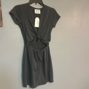 NWT Sadie & sage made in the USA cut out dress size XS charcoal